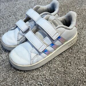 Adidas Kids Sneakers with Iridescent Stripes
